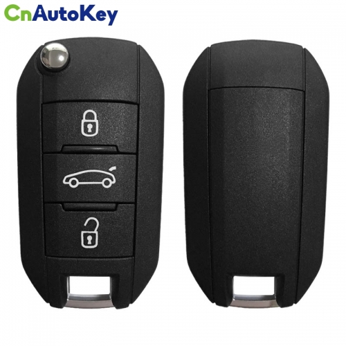 CN028020    Flip Key for Opel Buttons:3 / Frequency: 433MHz / Transponder: HITAG 128-bit AES / Blade signature: HU83 /Pre-cutted/ / Part No: 02.678.