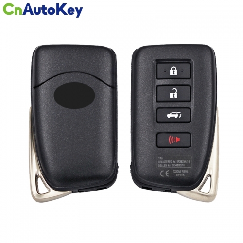 CN052052  For Lexus RX 2016-2018 Smart Remote 4 Buttons 433.92MHz RF430 8A (Toyota A9) CHIP FCC ID:BP1EK 89904-48L60