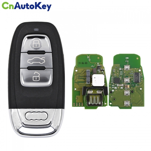 CN008081 3 Button Car Smart Card Remote Key For Audi A4 S4 A5 S5 Q5 A6 Keyless go PCF7945A 434Mhz 8T0 959 754F /4G0 959754 F