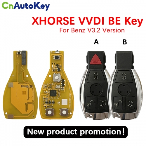 CN002096   XHORSE VVDI BE Key Pro For Benz V3.2 PCB 315/434MHZ Remote Key Chip Improved Version Smart Key