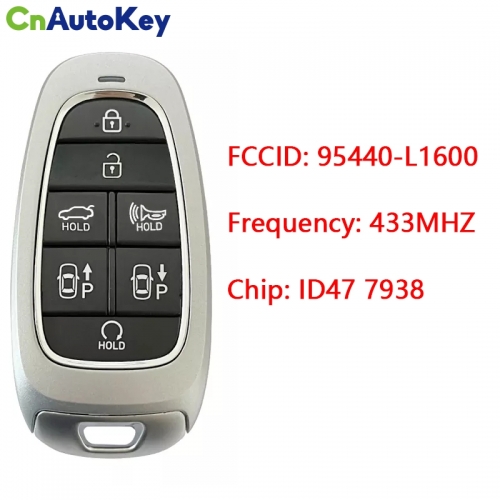CN020242  2020-2022 Hyundai Sonata / 7-Button Smart Key / PN: 95440-L1600 / TQ8-FO8-4F28 (OEM)