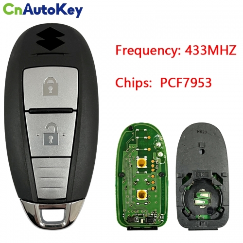 CN048002 Suzuki 2 Button Remote Key With 433mhz PCF7953(HITAG3)chip CMIIT ID2014DJ3916 CCAK14LP1410T6