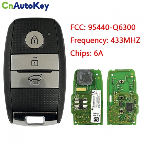 CN051175 KIA Seltos 2021 Orginal Smart Remote Key 3 Buttons 433MHz 95440-Q6300