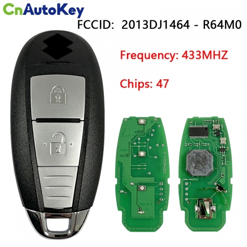 CN048006 Genuine Suzuki Grand Vitara 2015+ Smart Key, 2Buttons 37172-54P01 37172-54P02 433MHz, R64M0