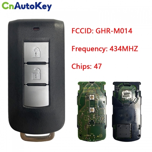 CN011018 2018 - 2019 For Mitsubishi  Xpander Eclipse Cross Smart Key 2B - GHR-M014 - 434MHz 47 Chip