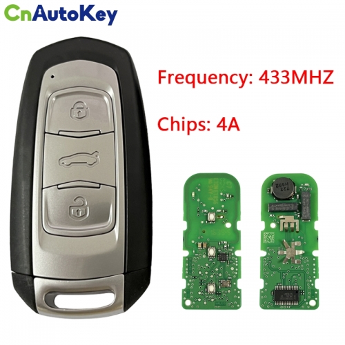 CN031008  Applicable to Geely smart car key ID: 45D85362 433MHZ 4A chip