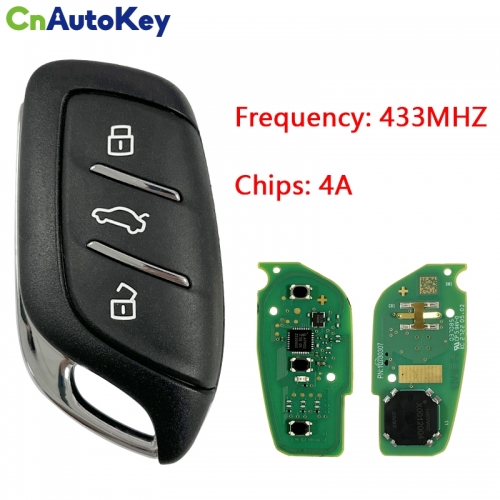 CN097013   Suitable for MG Original smart remote control key 433MHZ 4A chip