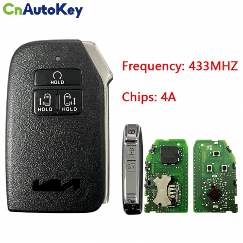 CN051177   Suitable for KIA smart remote control key ID: C96F05E8 433MHZ 4A chip