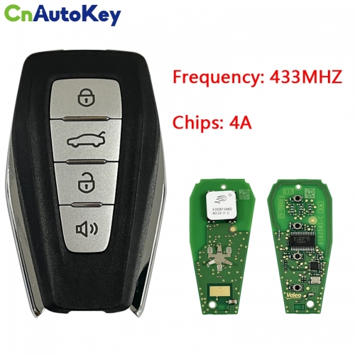 CN031006 Original Geely Bin Rui Smart key 18 19 Bin Rui Smart Remote Key Valeo System 4A CHIP