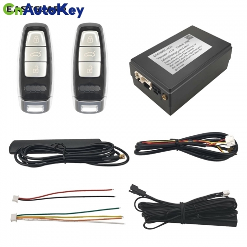 CN127 EasyGuard Universal Smart Key PKE Kit Fit For Audi with Factory Push Start Button DC12V Valet Mode Manual Lock Unlock Setting ESW309C-AU3