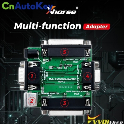 CLS03095 Xhorse XDKP30 Multi Function Adapter BOSH ECU + Benz EZS + EWS4 + Renew 4 in 1 for VVDI Key Tool Plus and Mini Prog