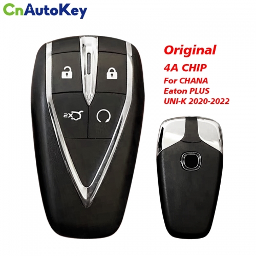 CN035006 Original 4 button smart Car Key For CHANA Eaton PLUS UNI-K 2020 2021 2022 Replacement Remote 4A chip with mechanical key