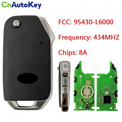 CN051179  Suitable for KIA smart remote control key FCC:95430-L6000  434MHZ  8Achips
