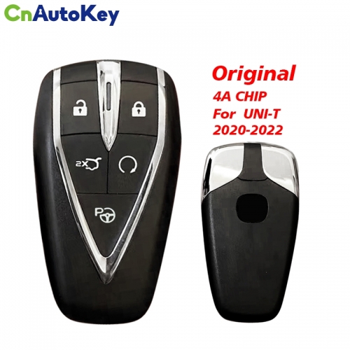 CN035013 Original 5 button 4A chip for Changan UNI-T 2020 - 2022 smart key smart card with small key