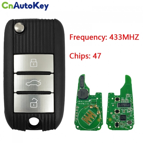 CN097014  Suitable for MG OEM smart remote control key 433MHZ 47 chip