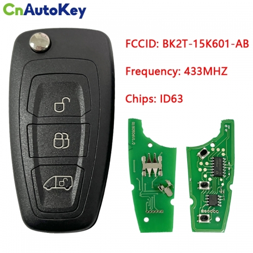 CN018057 for Ford Transit /Transit Custom 2014 2015 2016 Remote Key Fob BK2T-15K601-AA/ AB/ AC 434MHz 4D83 Chip