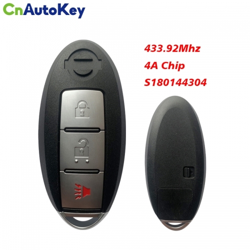 CN027084 3 Button Remote Car Key FSK 433.92Mhz PCF7945M  HITAG AES  4A Chip S180144304 For Nissan Titan XD Murano Pathfinder