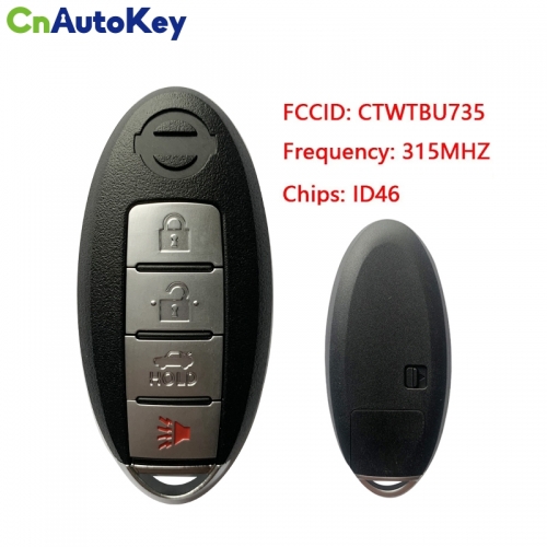 CN027004 CTWTBU735 315Mhz 46chip Smart Card auto Remote Key for Nissan Altima Maxima Sentra