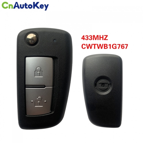 CN027031 2 Buttons Flip Car Remote Key Fob 433.92MHz PCF7961M Chip for Nissan Qashqai,X-Trail,Pulsar,Micra,Juke, CWTWB1G767