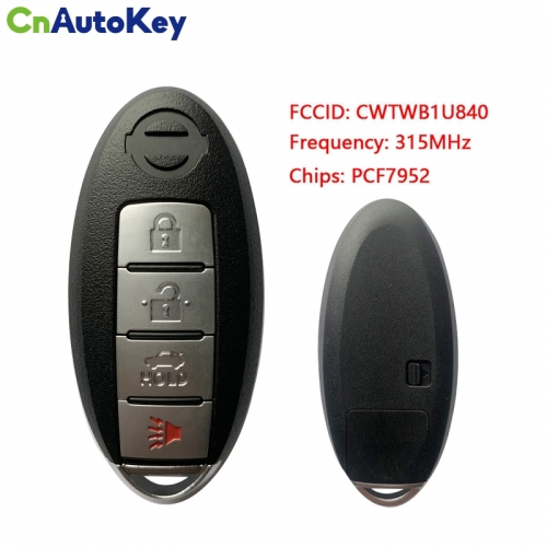 CN027047 for N-issan 3+1 Button 315MHz PCF7952  CWTWB1U840  IC1788D-FWB1U840