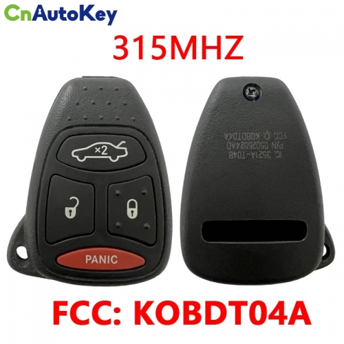 CN087056 OEM For Dodge 3+1 Buttons 315MHZ  FCC: KOBDT04A