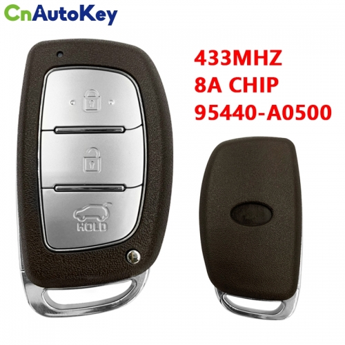 CN020284  Aftermarket For Hyundai Creta Smart Key Remote 2016 3 Button 433MHz 8A Chip PN 95440-A0500 PGB