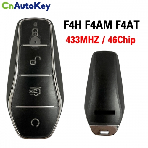 CN085005 Original 4 Buttons Smart Car Key For BYD QIN PLUS  DM-i , QIN PLUS EV, YUAN PLUS  SON ID46 Chip Frequency 434MHZ F4H F4AM F4AT