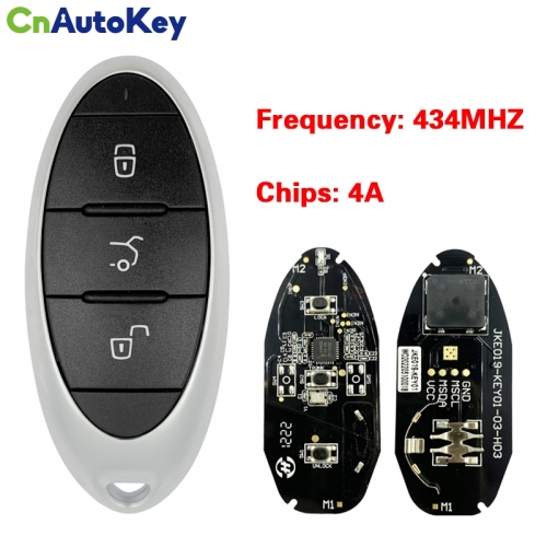 CN138  Original 3 Button Smart Key for Bestune  434MHZ  4Achip