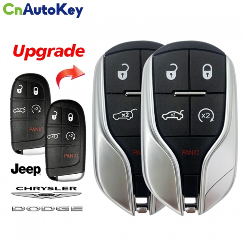 CN086055 4+1 Buttons 433MHz ID46 FCC ID M3N-40821302 for Chrysler  Dodge JEEP Replacement Upgraded Remote Car Key Fob