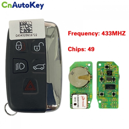 CN004009 For Range Rover Smart Card 5 Button 434Mhz (Smooth surface)
