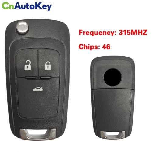CN088009  Suitable for Vauxhall remote control key Aftermarket 46 chip 315MHZ 3 button