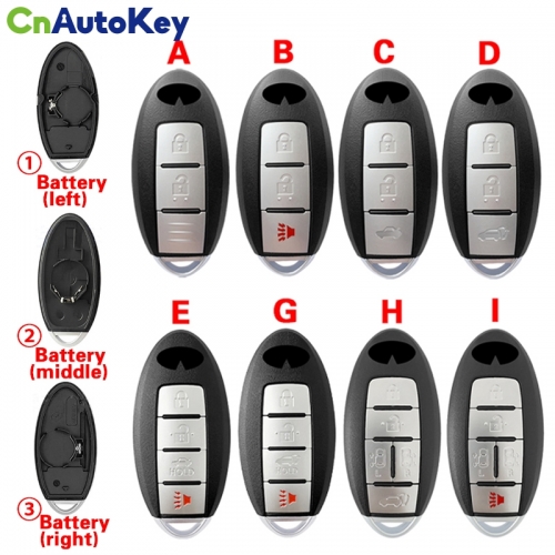 CS021007  Applicable to replacement of Infiniti key housing automobile smart card G25G35G37Q60FX37 housing