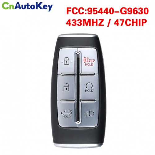 CN020298 for 2022 Hyundai Genesis G70 5+1Buttons Smart Key FCC ID: TQ8-FOB-4F36 PN: 95440-G9630 CHIP:47 433MHz