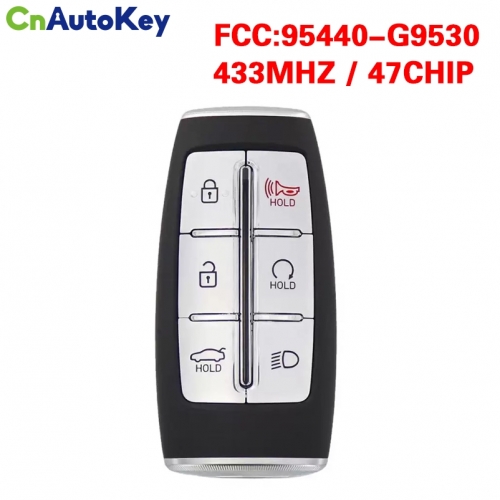 CN020297  for 2022 Hyundai Genesis G70 5+1Buttons Smart Key FCC ID: TQ8-FOB-4F36 PN: 95440-G9530 CHIP: 47 433MHz