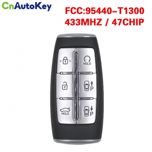 CN020302  for 2022 Hyundai Genesis G80 4Buttons Smart KeyFCC ID: TQ8-FOB-4F96 PN: 95440-T1300 CHIP: 47 433MHz