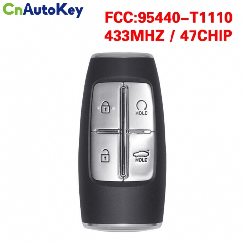 CN020299  for 2022 Hyundai Genesis G80 4Buttons Smart KeyFCC ID:TQ8-FOB-4F37 PN: 95440-T1110 CHIP: 47 433MHz