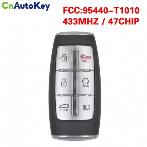 CN020303  for 2021 Hyundai Genesis 5+1Buttons Smart KeyPN: 95440-T1010 CHIP: 47 433MHz