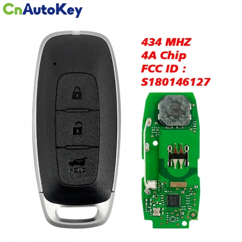 CN027100 Original 2023 N-issan Smart Key Remote 3 Buttons 434MHz Fcc ID KR5TXPZ3 S180146127 HITAG AES CHIP