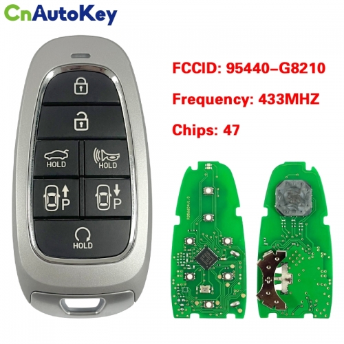 CN020258 Smart Key for Hyundai Grandeur Buttons7  433MHz HITAG 3/NCF 29A 95440-G8210 Keyless Go  Automatic