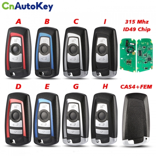 CN006111  Car Remote Key For BMW F 3 5 7 Series X5 X6 F20 F22 F30 CAS4 CAS4+ FEM BDC 315Mhz ID49 PCF7945 Promixity Key