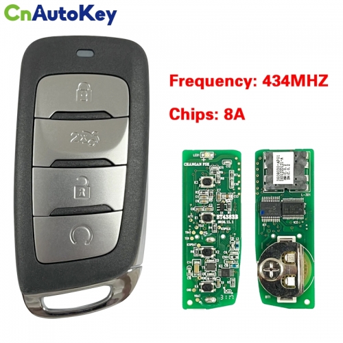 CN035017   Suitable for CHANA smart remote control key 4 buttons 434MHZ 8A chip