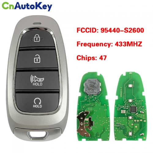 CN020246 For 2020-2023 Hyundai Santa Fe / 4-Button Smart Key / FCC ID: TQ8-FOB-4F26 / PN: 95440-S2600