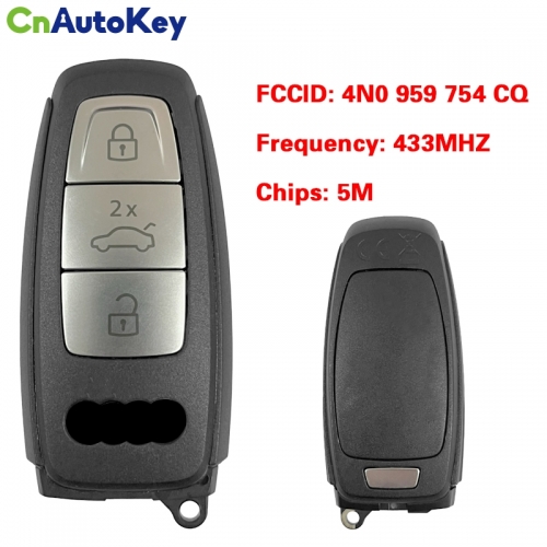 CN008069 ORIGINAL Smart Key for Audi A8 2017+ 3 Buttons 434MHz Keyless Go 4N0 959 754 CQ