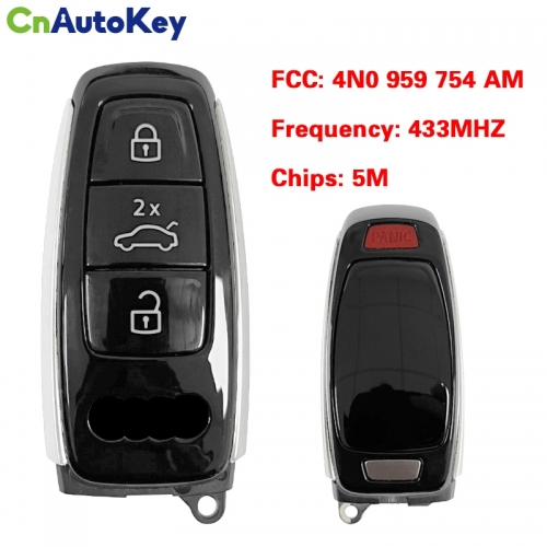 CN008017 MLB Original OEM Smart Remote Key Control Car Fob 3+1 Button For Audi A5 A6 A7 Q8 2019 2020 2021 433MHz Keyless Go FCCID 4N0 959 754 AM