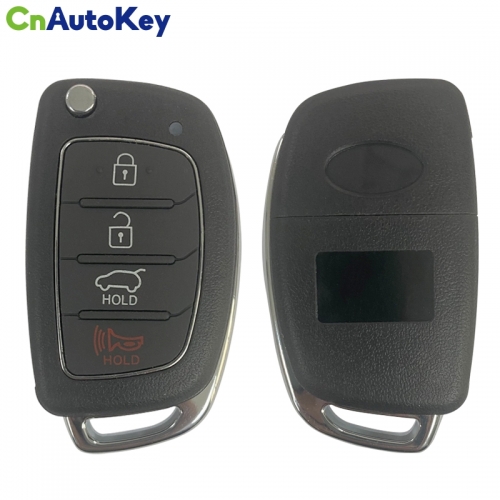 CS020013 4 Button Flip Folding Remote Key Shell Fob Case For HYUNDAI Mistra Santa Fe Sonata Tucson Accent I30 I40 I45 + LOGO