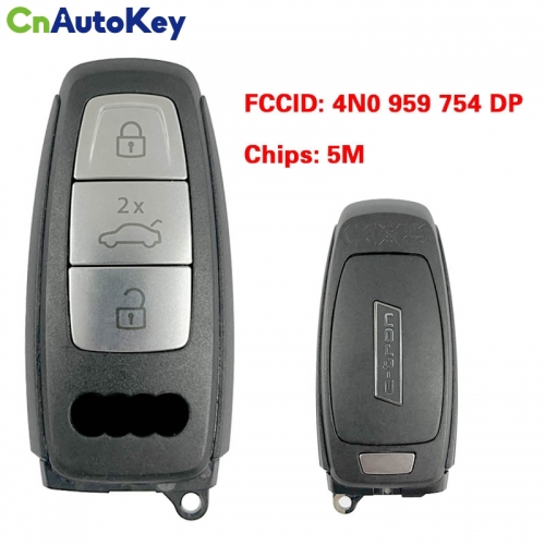 CN008140  MLB Original 3 Button Audi E-tron 5M Chip for Audi A8 2017-2021 Smart Key Remote Control FCC ID 4N0 959 754 DP Keyless Go
