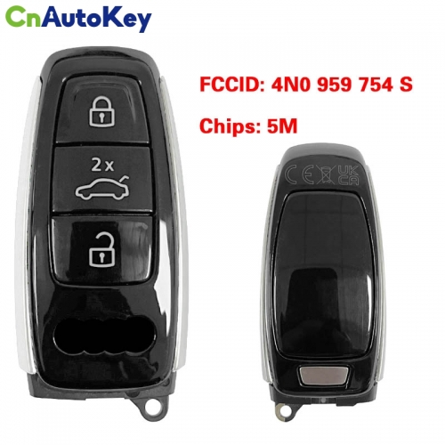 CN008135  MLB Original 3 Button  5M Chip for Audi A8 2017-2021 Smart Key Remote Control FCC ID 4N0 959 754 S Keyless Go