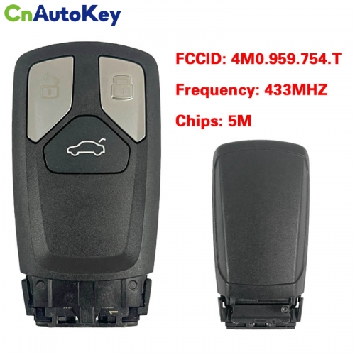 CN008041 MLB ORIGINAL Smart Key for Audi Q7 Frequency 433 MHz Part No 4M0 959 754 T Keyless GO
