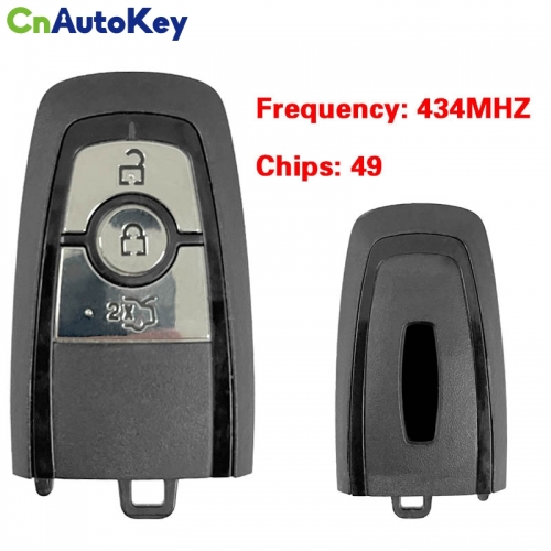 CN093014 for Lincoln 3-button smart key 434MHZ 49 chip keyless go