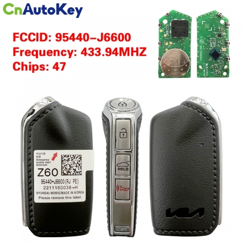 CN051189  Kia Genuine Smart Remote Key 3+1 Buttons 433MHz 95440-J6600  47 Chip